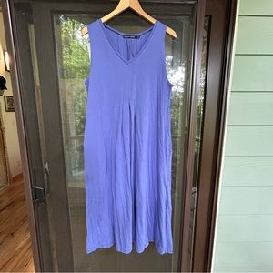 Gudrun Sjoden tank pleated dress Violet with pockets